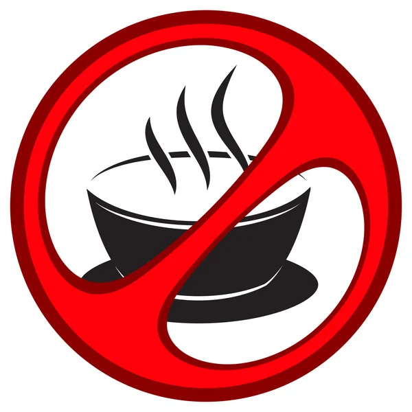 Знак, що забороняє напоїв — стоковий вектор