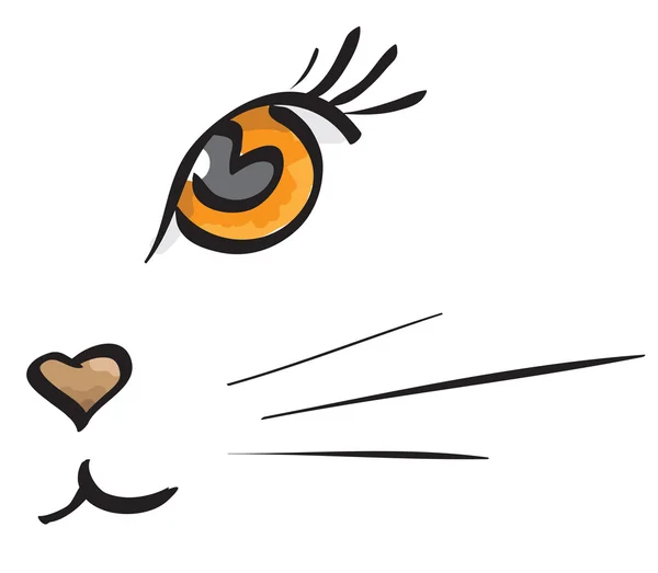 Muselière chat — Image vectorielle