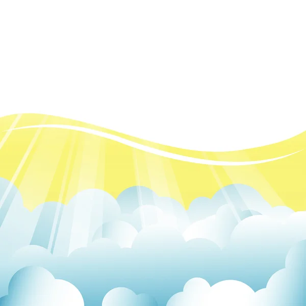 雲のベクトルの背景 — ストックベクタ