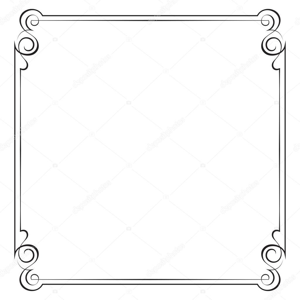 Vintage vector frame