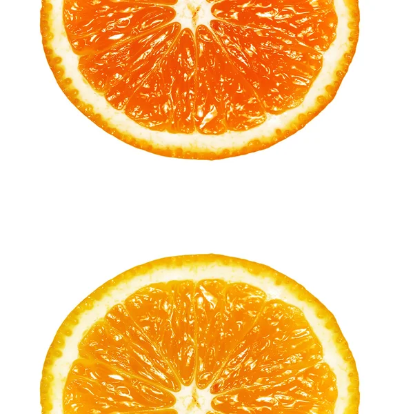Duas metades de laranja — Fotografia de Stock