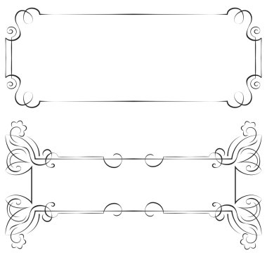 vektör çerçeve tasarımı için ayarla