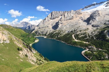 Dolomiti - Fedaia lake clipart