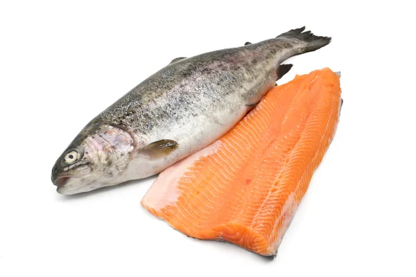 Trout and fillet — Stock Photo, Image