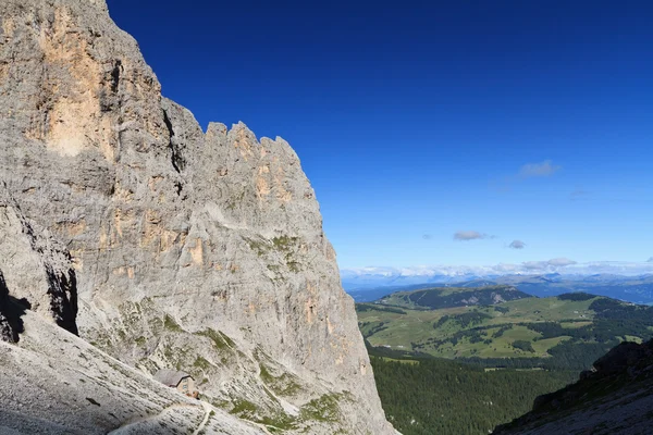 Uitzicht vanaf de Langkofel — Stockfoto