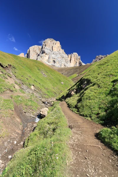 Passo a passo em Dolomitas — Fotografia de Stock