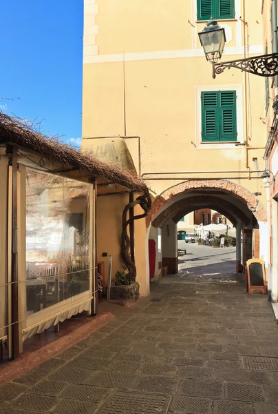 Ancient street in Camogli — Stock Photo, Image