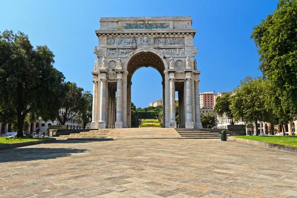 Piazza della vittoria - genova, İtalya — Stok fotoğraf