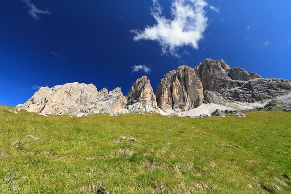 Dolomity - góry sassopiatto — Zdjęcie stockowe