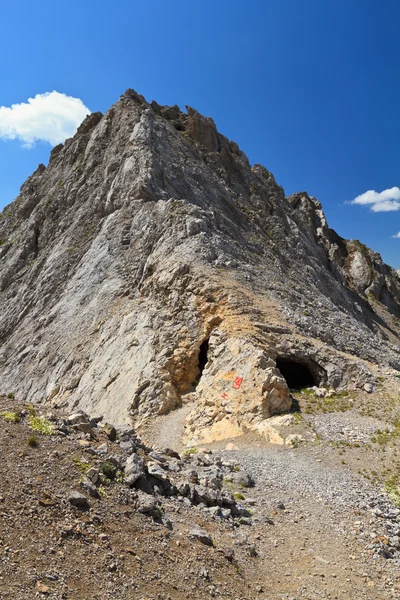 Доломити - хребет Костабелла — стоковое фото