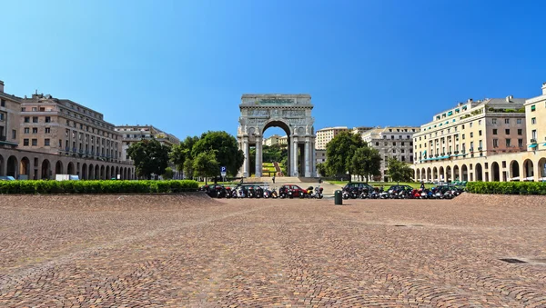 Genova - Piazza della Vittoria — Stock Photo, Image