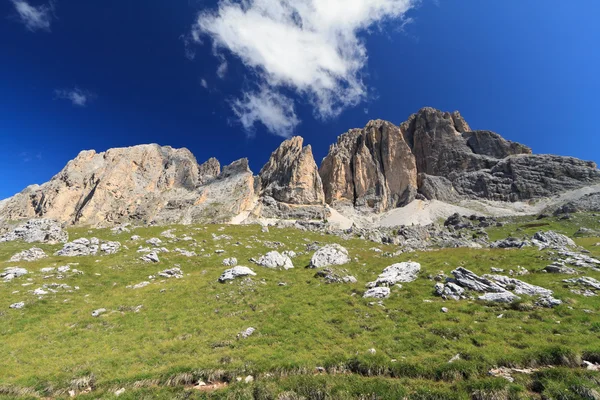 Dolomiti - Sassopiatto group — Stock Photo, Image