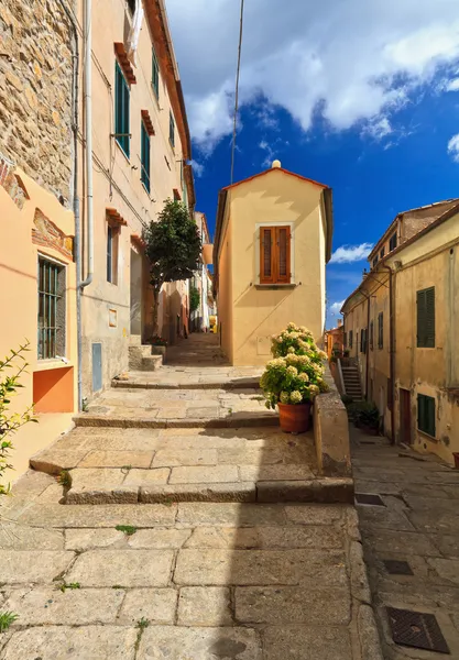 Elba Island - street in Marciana — Stock Photo, Image