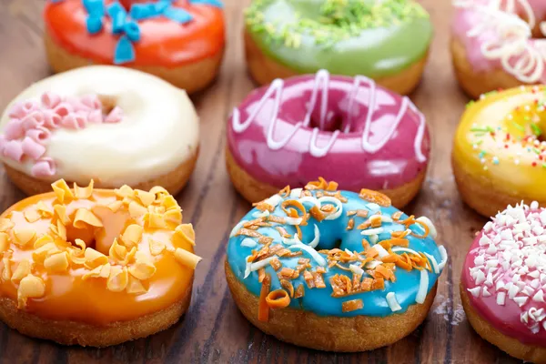 Donuts frescos assados — Fotografia de Stock