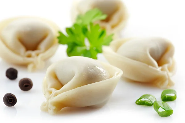 Rosyjski pelmeni pierogi — Zdjęcie stockowe