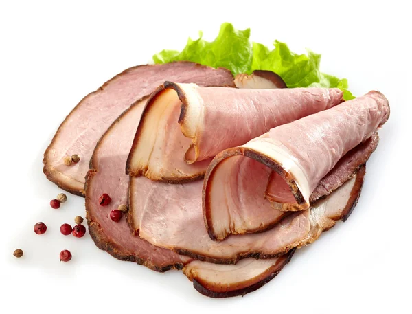 Smoked meat slices — Stock Photo, Image