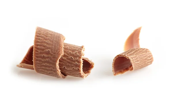 Sütlü çikolata curl — Stok fotoğraf