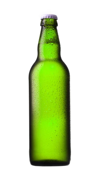 Grüne Bierflasche — Stockfoto