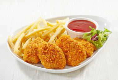chicken nuggets clipart