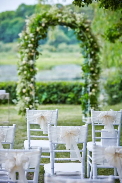 Decorative wedding chairs — Stock Photo, Image