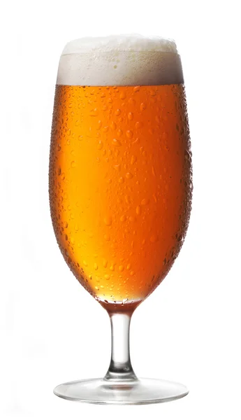 Wet Glass of beer — Stock Photo, Image