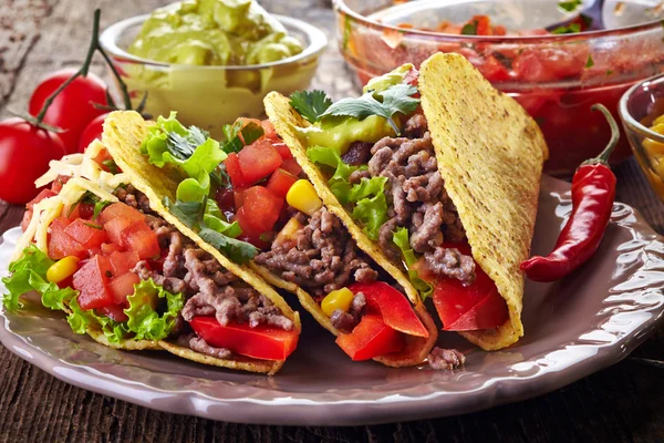 Tacos alimentaires mexicains — Photo