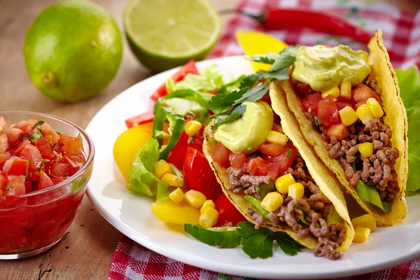Cucina messicana Tacos — Foto Stock