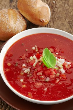taze domates gazpacho çorbası
