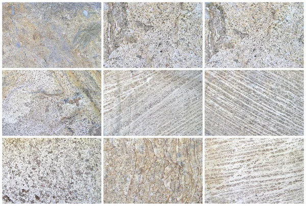 Twelve Natural Limestone Background or textures — Stock Photo, Image