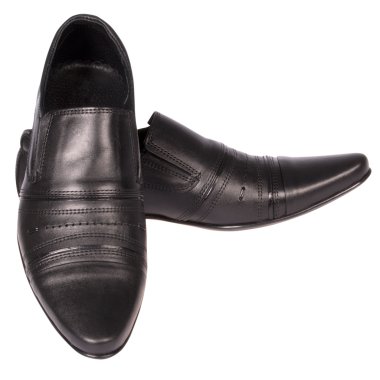 Klasik siyah ayakkabı (kırpma yolu)