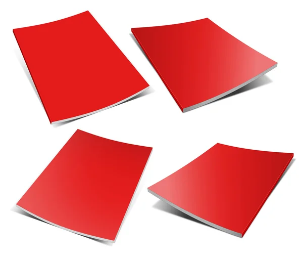 Tomt rødt blad på hvitt – stockfoto