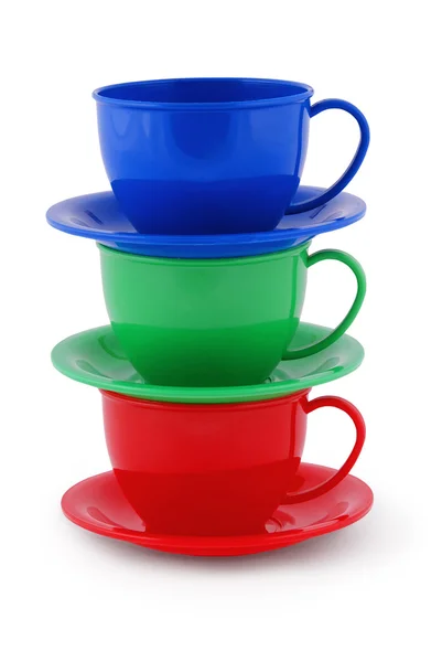 Collectie voor kinderen speelgoed cups (uitknippad) — Stockfoto