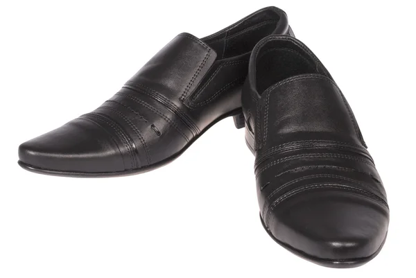 Classic black shoes (Clipping path) — Stock Photo, Image