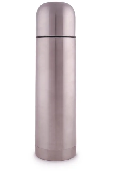 Metal thermos (Clipping path) — Stock Photo, Image