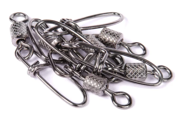 Many fishing swivel — Stock Photo, Image