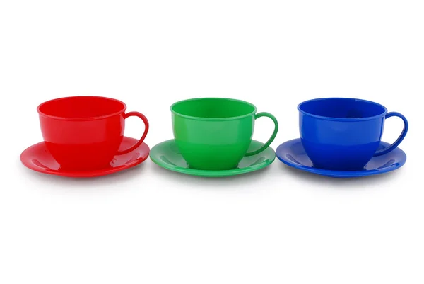 Collectie voor kinderen speelgoed cups (uitknippad) — Stockfoto