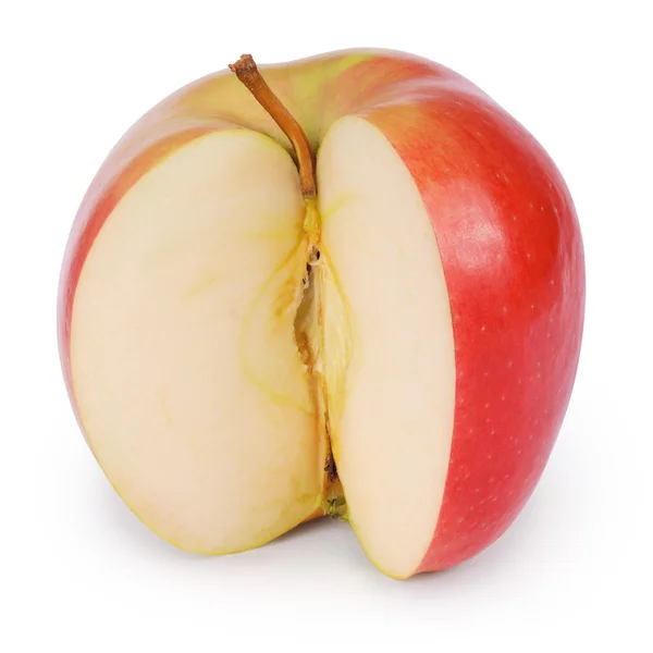 Червоне яблуко (відсічний контур) — стокове фото