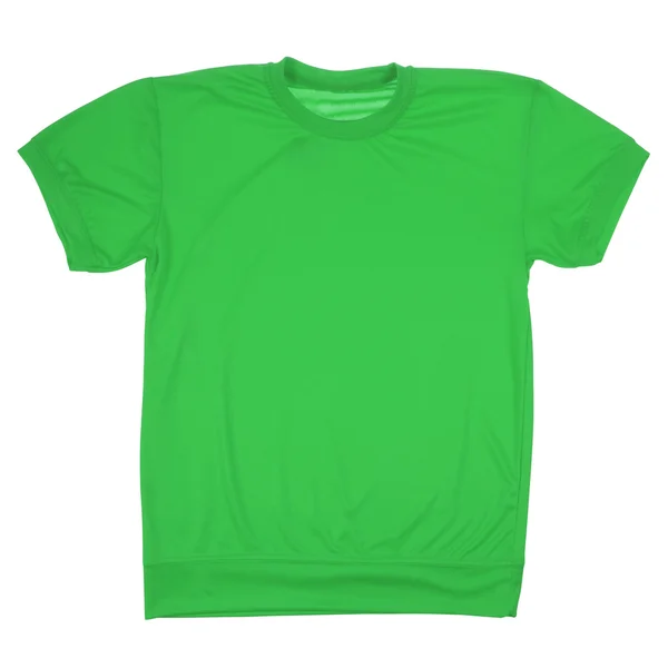 T-shirt em branco verde (caminho Clipping ) — Fotografia de Stock