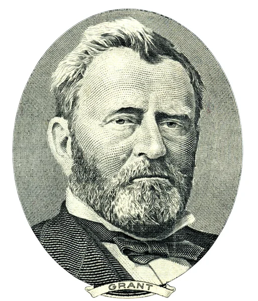 Ulysses S. Grant portrait cutout (Clipping path) — Stock Photo, Image