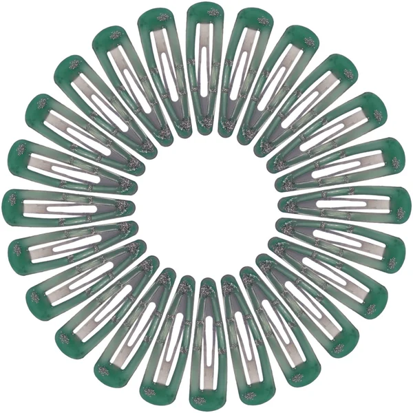 Pinzas para el cabello verde en círculo — Foto de Stock