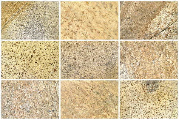 Twelve Natural Limestone Background or textures — Stock Photo, Image