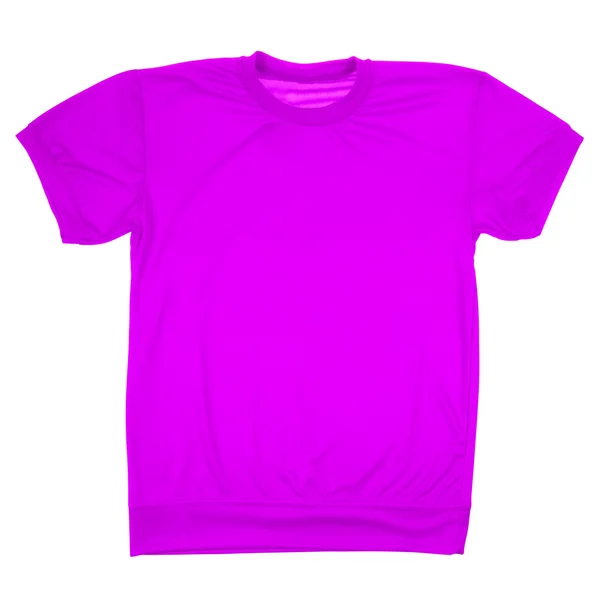 T-shirt em branco violeta (caminho Clipping ) — Fotografia de Stock