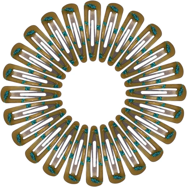 Clip di capelli verdi in un cerchio — Foto Stock