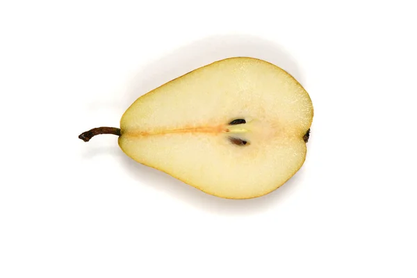 배경에 고립된 Pears Macro Studio Photo 고해상도 — 스톡 사진