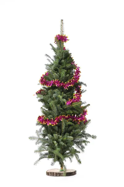 Weihnachtsbaum Isoliert Auf Weißem Hintergrund Foto Hoher Auflösung — Stockfoto