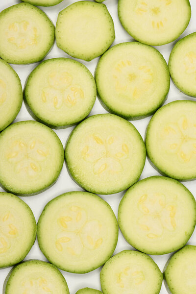 Perfectly retouched zucchini isolated on white. High resolution photo. Full depth of field.