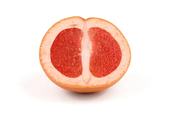 Perfectly Retouched Grapefruit Isolated White High Resolution Photo Full Depth — Stock Photo, Image