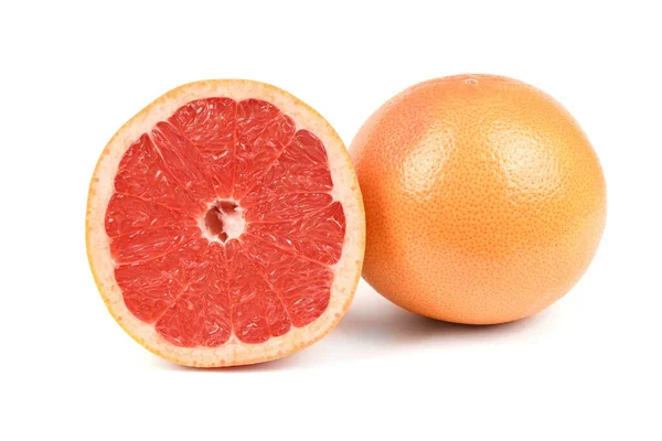 Perfectly Retouched Grapefruit Isolated White High Resolution Photo Full Depth — Stock Photo, Image