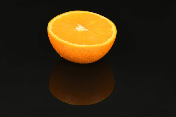 Perfect Retouched Orange Isolated Acrylic Black Background Фото Высокого Разрешения — стоковое фото