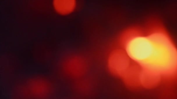 Embers Campfire Out Focus Bokeh Background Orange Tones Uhd Video — Stock Video